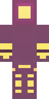 a nether hunter in crimson hide with glowing gold trim