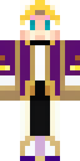 a young king in an ermine-trimmed purple cloak and gold crown