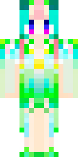 a spring fairy in a petal dress with translucent wings