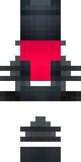 a shadow ninja in matte black with a red scarf