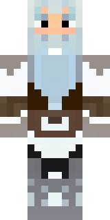 a frost viking in white furs and a horned helm
