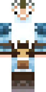 a frost viking in white furs and a horned helm