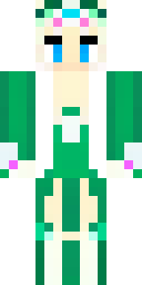 a queen in a flowing emerald gown with a silver tiara