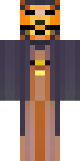 a Halloween pumpkin-headed figure in a dark cloak