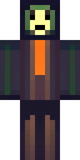 a Halloween pumpkin-headed figure in a dark cloak