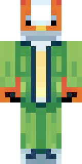 an anthropomorphic fox in a green explorer jacket