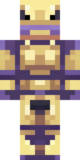 a piglin brute in gold armor with a snout and tusks