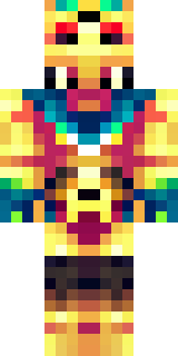 a golden pirate with an eyepatch and a parrot on the shoulder