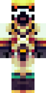 a golden pirate with an eyepatch and a parrot on the shoulder