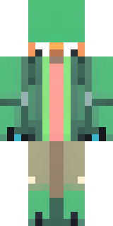 an anthropomorphic fox in a green explorer jacket