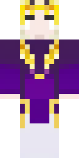 a young king in an ermine-trimmed purple cloak and gold crown
