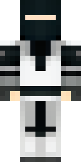 a white-clad ninja with silver throwing stars and a hood