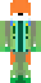 an anthropomorphic fox in a green explorer jacket