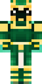 a jade samurai in green and gold ceremonial armor