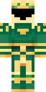 a jade samurai in green and gold ceremonial armor