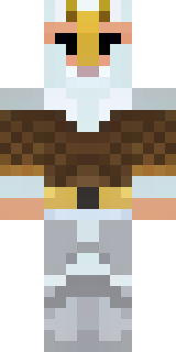 a frost viking in white furs and a horned helm