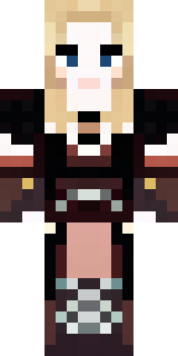 a shieldmaiden in leather armor with war paint