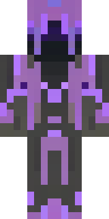 an end-realm sorcerer in obsidian robes with violet particles
