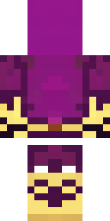 a nether hunter in crimson hide with glowing gold trim