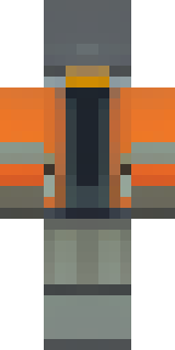 a battle-worn pilot in orange plating with scorch marks