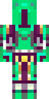a knight in emerald armor holding a torch