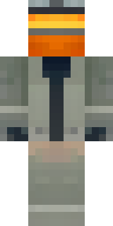 a battle-worn pilot in orange plating with scorch marks
