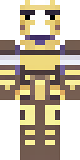 a piglin brute in gold armor with a snout and tusks
