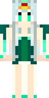 a queen in a flowing emerald gown with a silver tiara