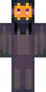 a Halloween pumpkin-headed figure in a dark cloak