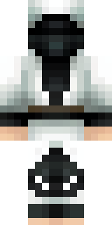 a white-clad ninja with silver throwing stars and a hood