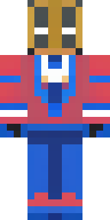 a masked hero in a sleek red and blue suit with a chest emblem