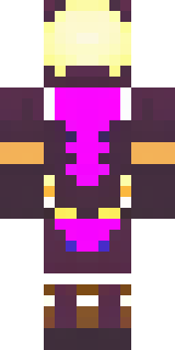 a nether hunter in crimson hide with glowing gold trim