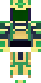 a jade samurai in green and gold ceremonial armor
