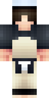 a sushi master in a dark apron with a headband