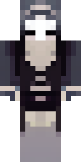 a necromancer in tattered black robes with a bone mask