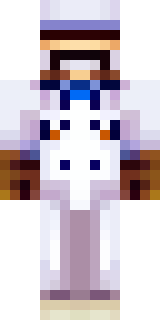 a cheerful chef in a white coat and tall hat with a wooden spoon