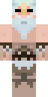 a frost viking in white furs and a horned helm