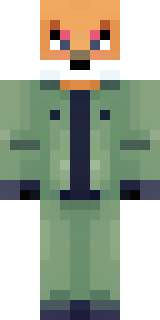 an anthropomorphic fox in a green explorer jacket