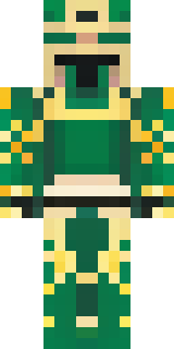 a jade samurai in green and gold ceremonial armor