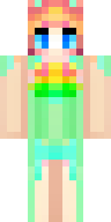 a spring fairy in a petal dress with translucent wings