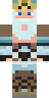 a frost viking in white furs and a horned helm