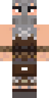 a viking warrior in fur and iron with a braided beard