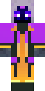 an end-realm sorcerer in obsidian robes with violet particles