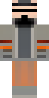 a battle-worn pilot in orange plating with scorch marks