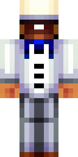a cheerful chef in a white coat and tall hat with a wooden spoon
