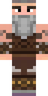 a viking warrior in fur and iron with a braided beard