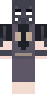 a necromancer in tattered black robes with a bone mask