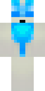 a snow fox spirit in white fur with blue markings