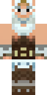 a frost viking in white furs and a horned helm