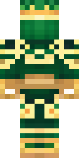 a jade samurai in green and gold ceremonial armor